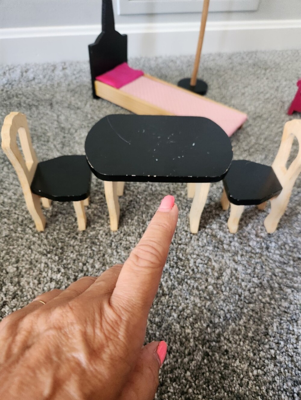 Mini Wooden Dollhouse Furniture